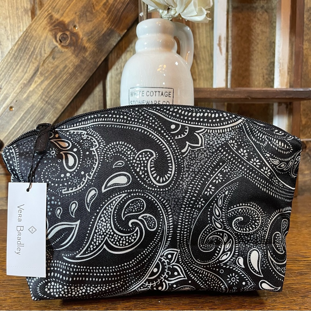 Vera Bradley Stellar Paisley Lighten Up Grand Cosmetic Bag New NWT